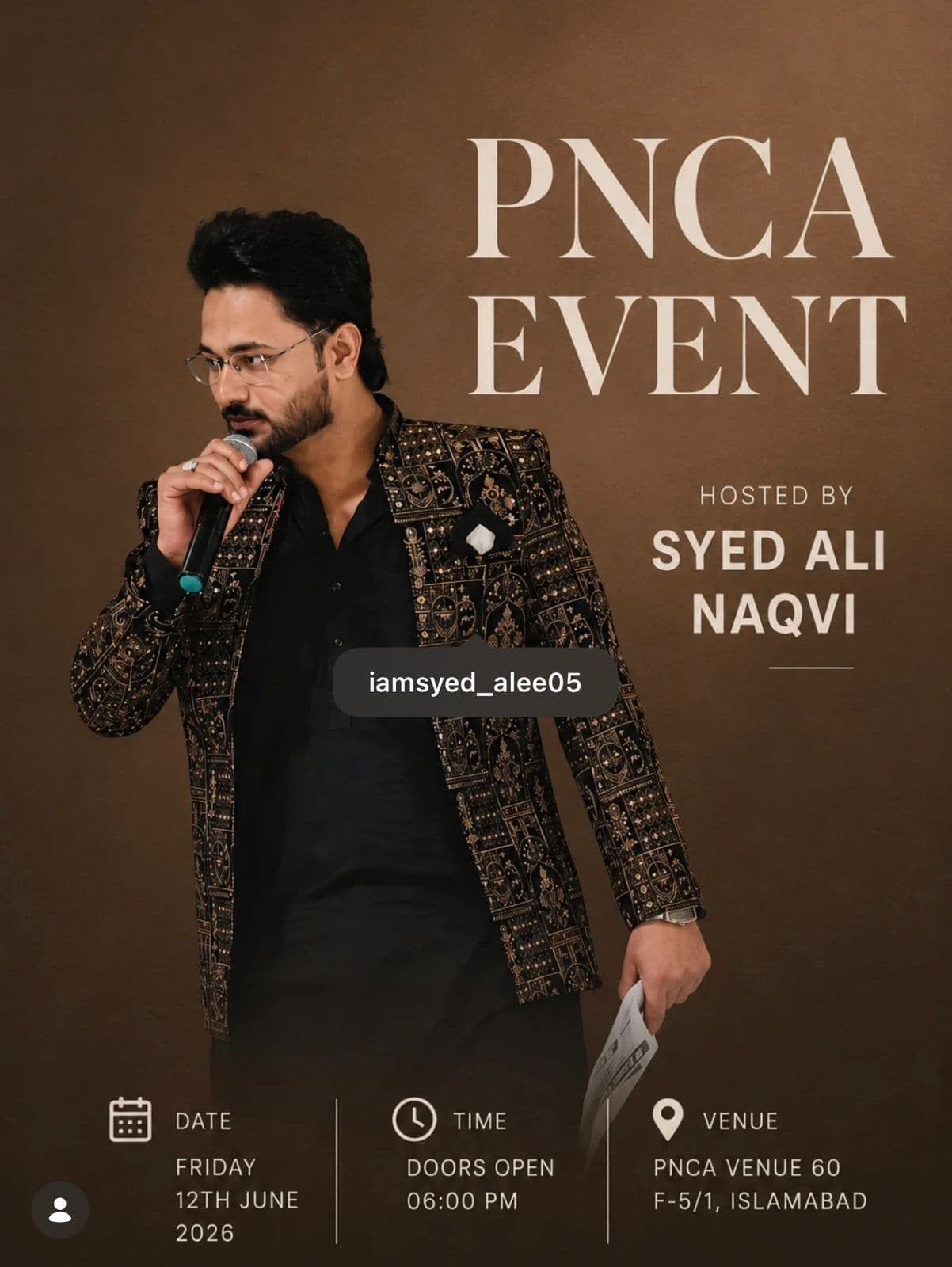 Hosted Music Concert at PNCA Islamabad